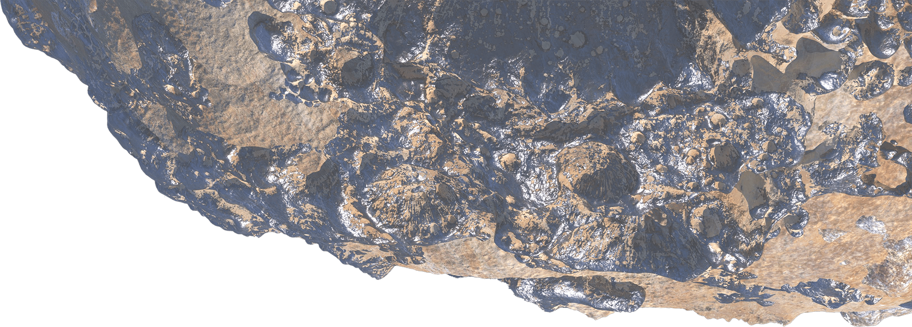 Rendered surface image of Psyche
